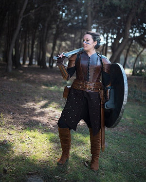 Shieldmaiden Viking Leather Belt and Tassets