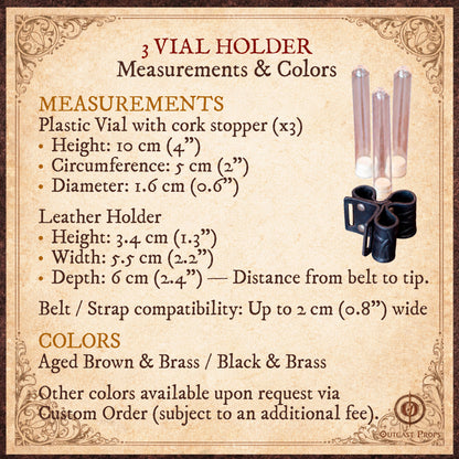 Leather Potion Vial Holder