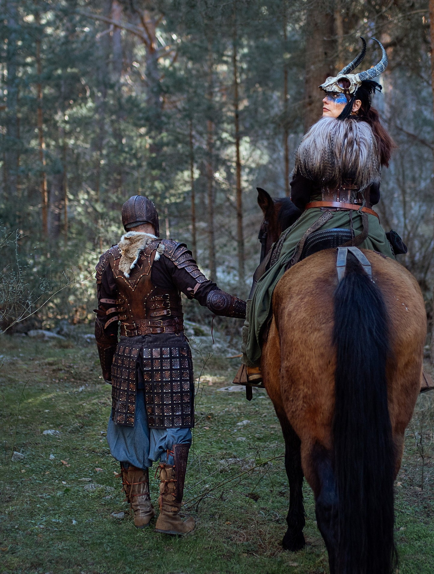 Celtic Viking leather torso armor