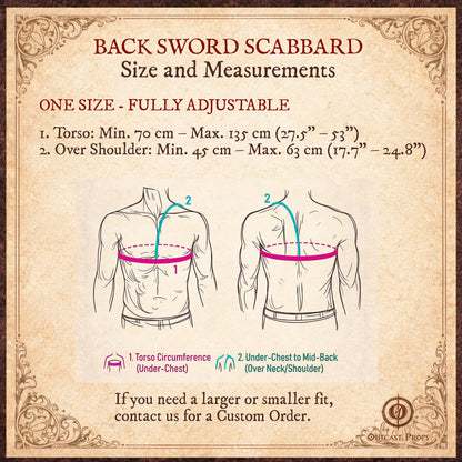 Back Sword Scabbard