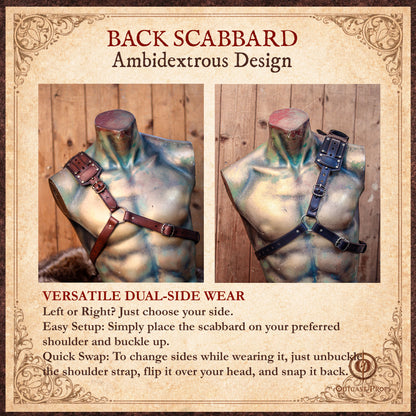Back Sword Scabbard