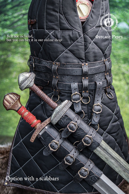 Barbarian Double Modular Belt Scabbard