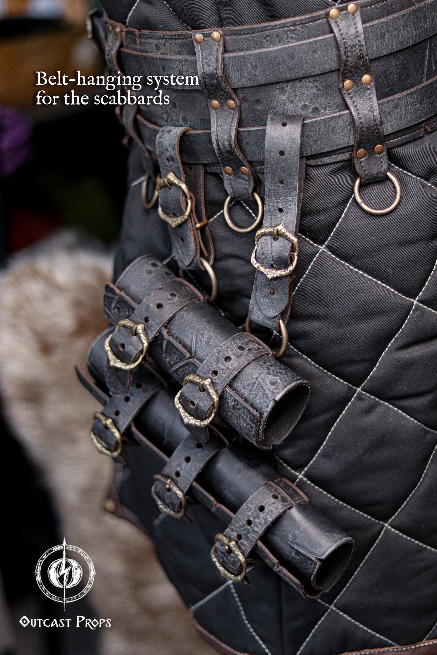 Barbarian Double Modular Belt Scabbard