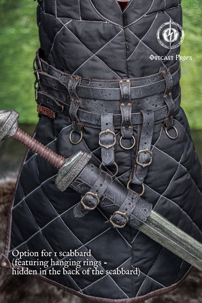 Barbarian Double Modular Belt Scabbard
