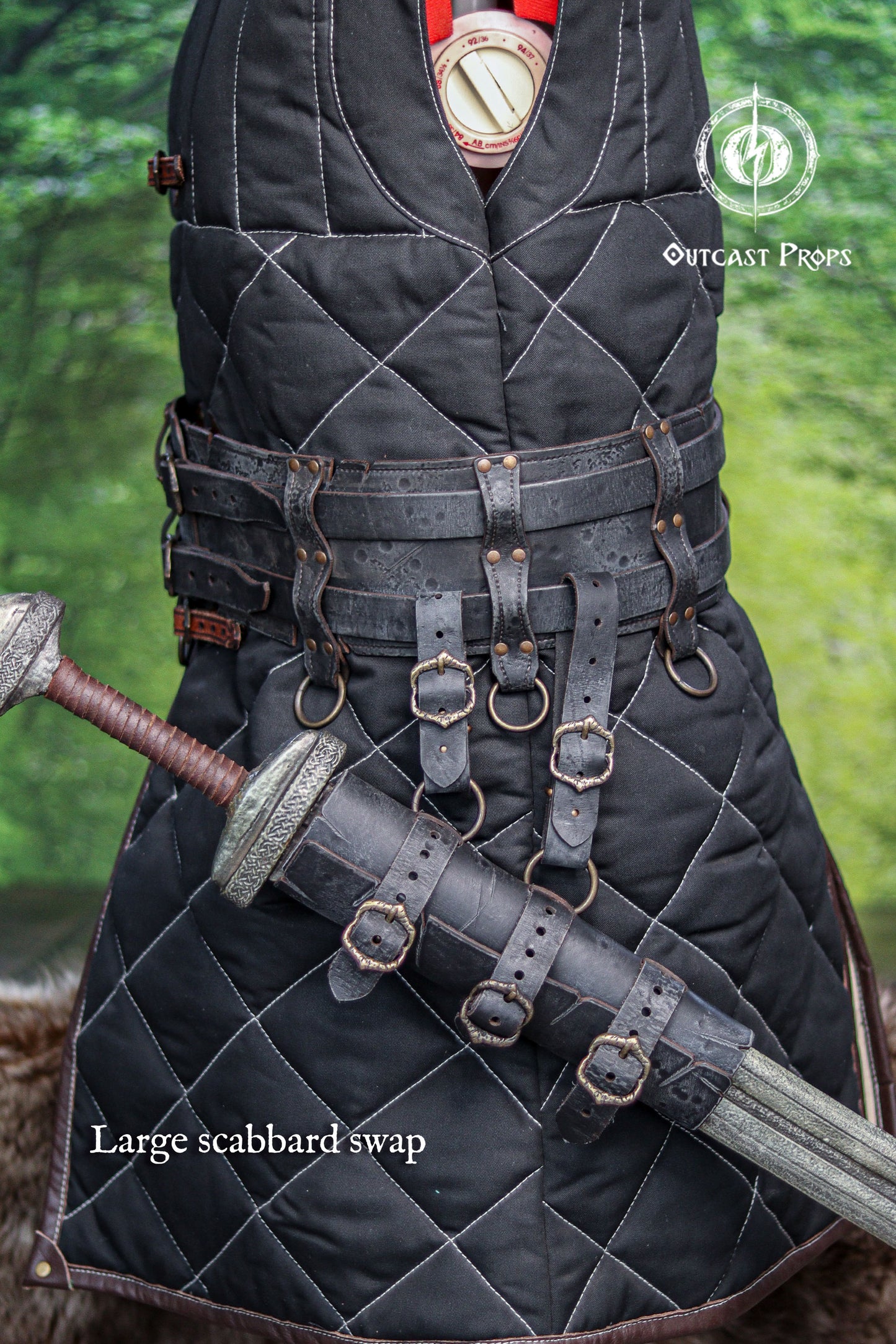 Barbarian Double Modular Belt Scabbard