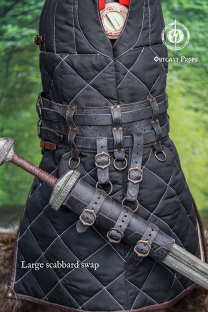 Barbarian Double Modular Belt Scabbard