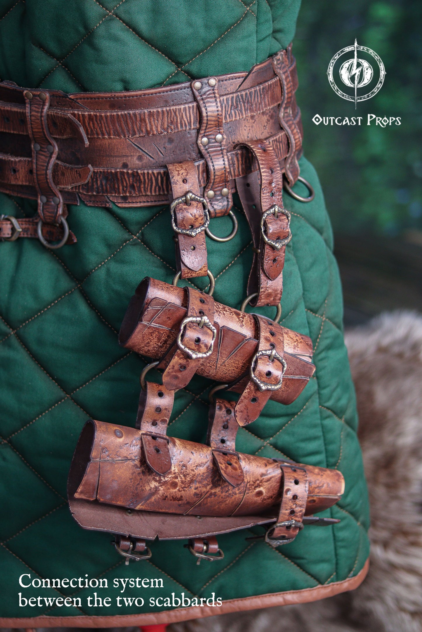 Barbarian Double Modular Belt Scabbard