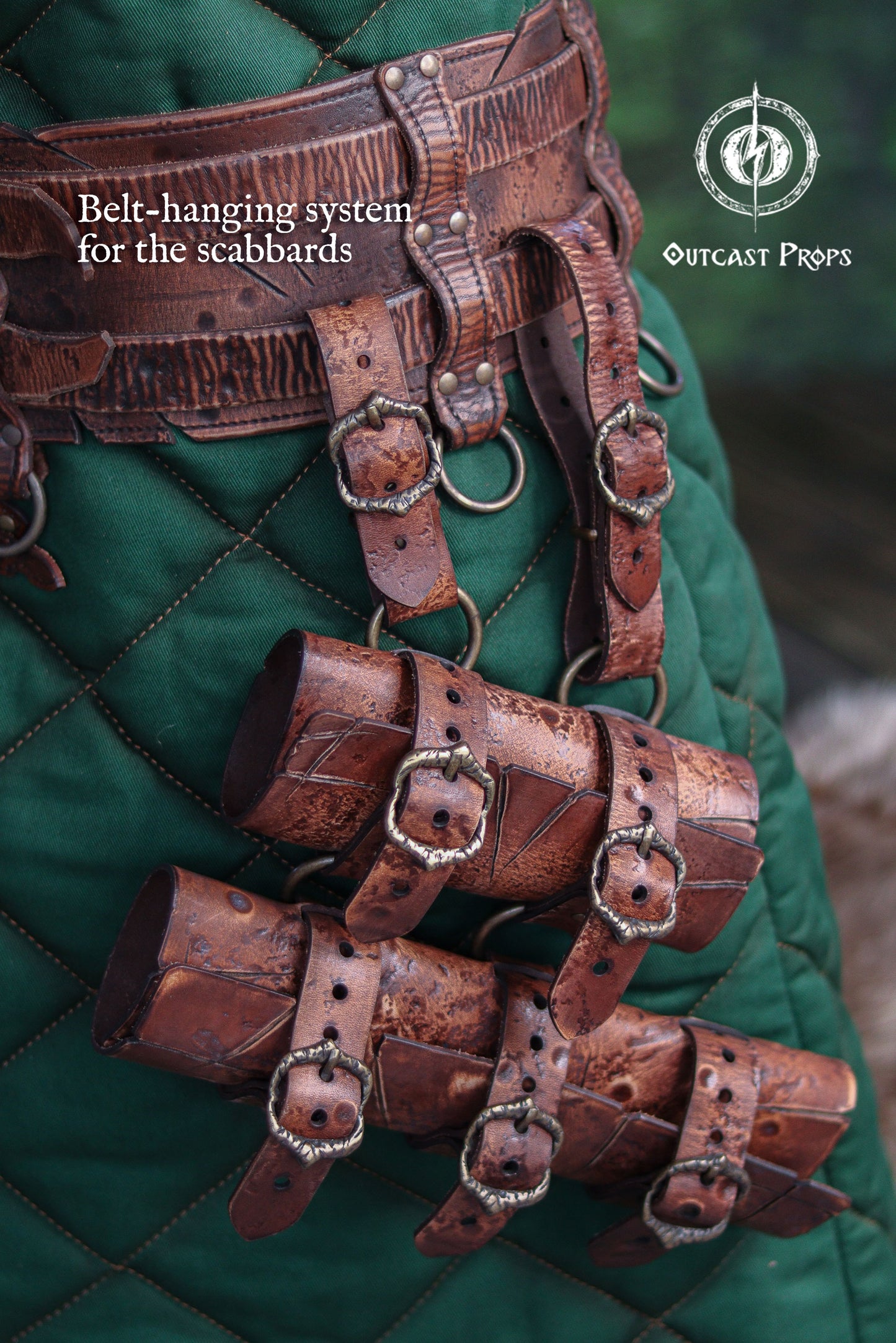 Barbarian Double Modular Belt Scabbard