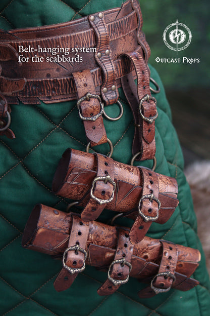 Barbarian Double Modular Belt Scabbard