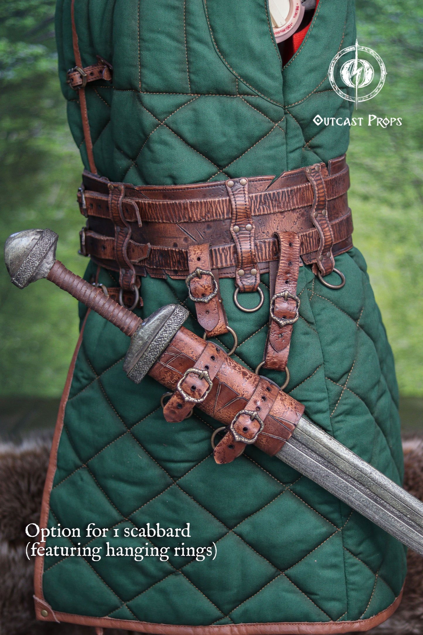 Barbarian Double Modular Belt Scabbard