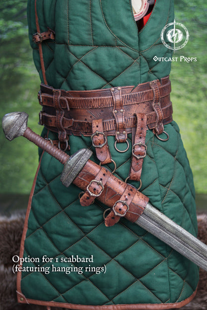 Barbarian Double Modular Belt Scabbard