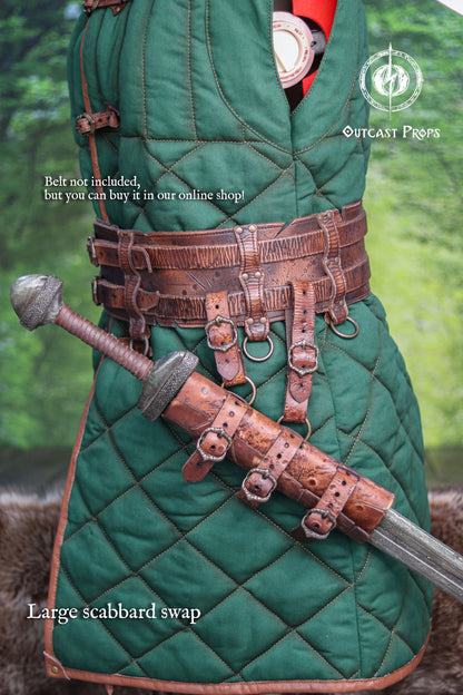 Barbarian Double Modular Belt Scabbard