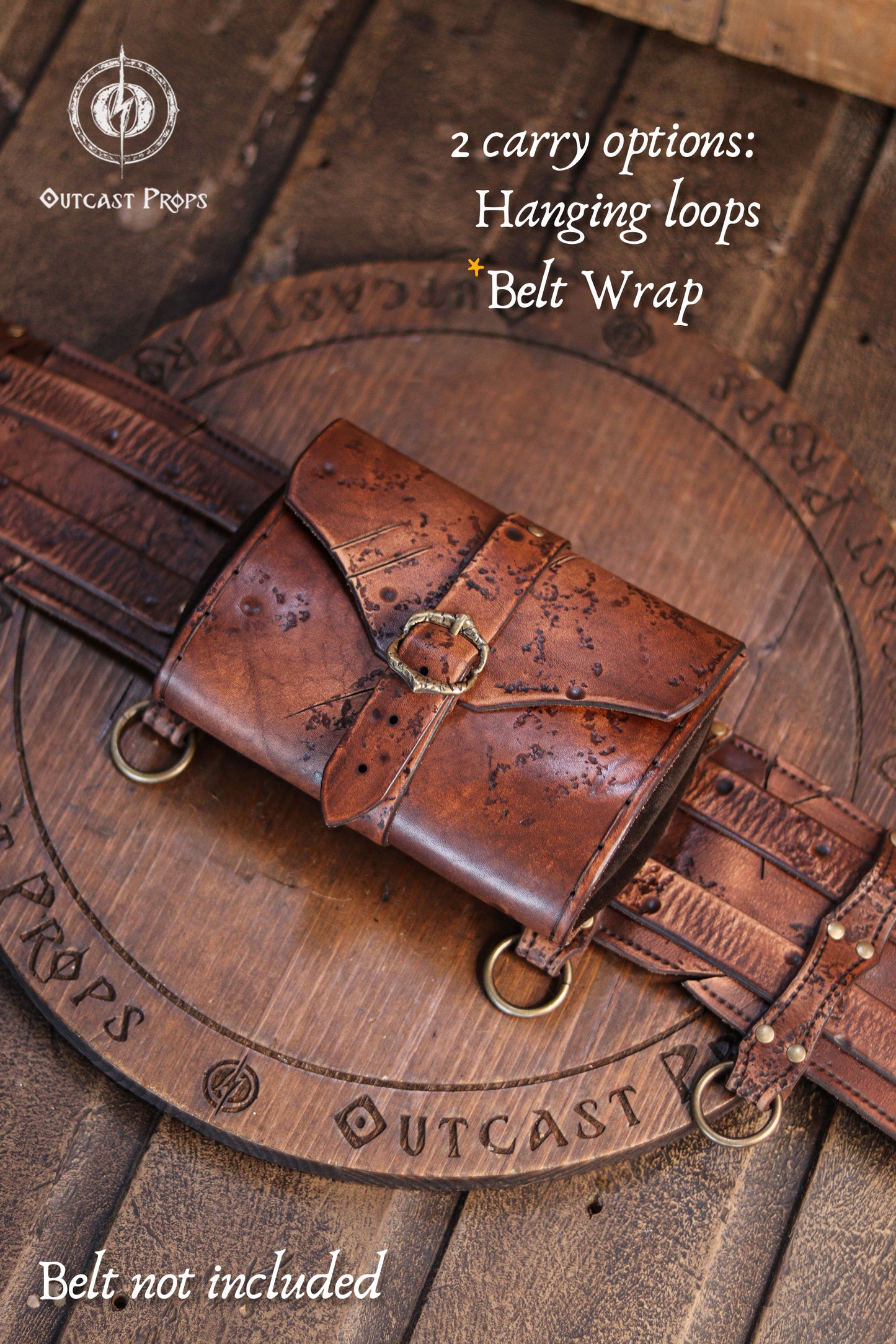 Barbarian Leather Belt Pouch
