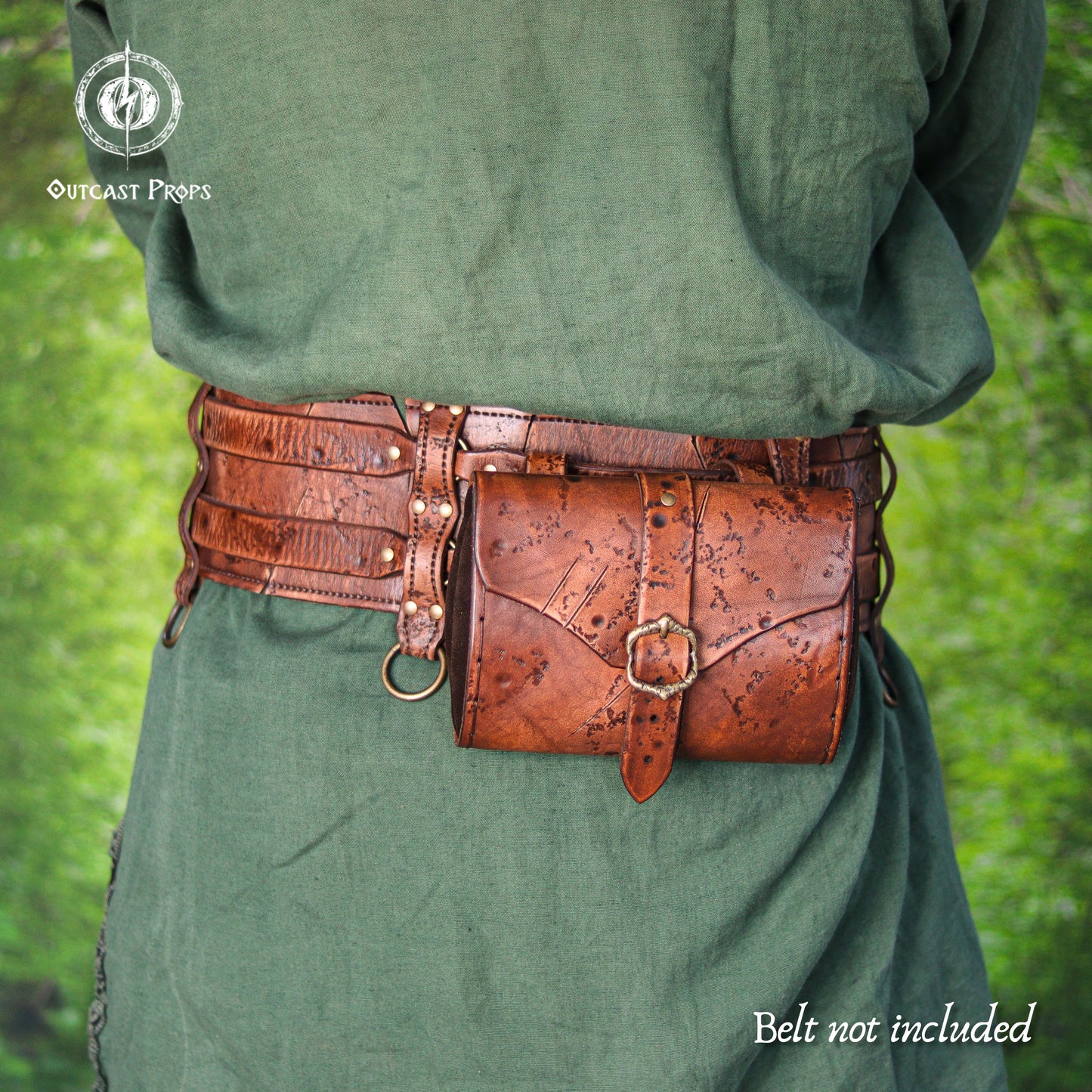 Barbarian Leather Belt Pouch