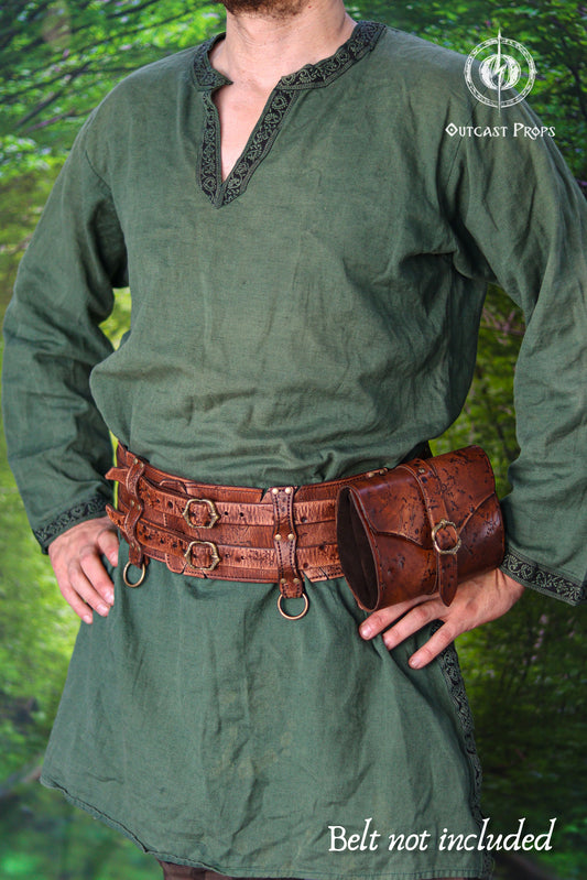Barbarian Leather Belt Pouch
