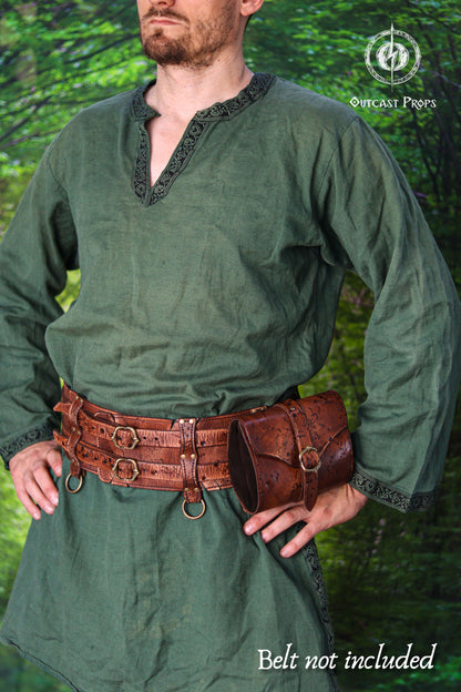 Barbarian Leather Belt Pouch