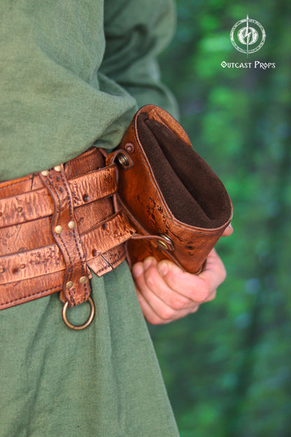 Barbarian Leather Belt Pouch