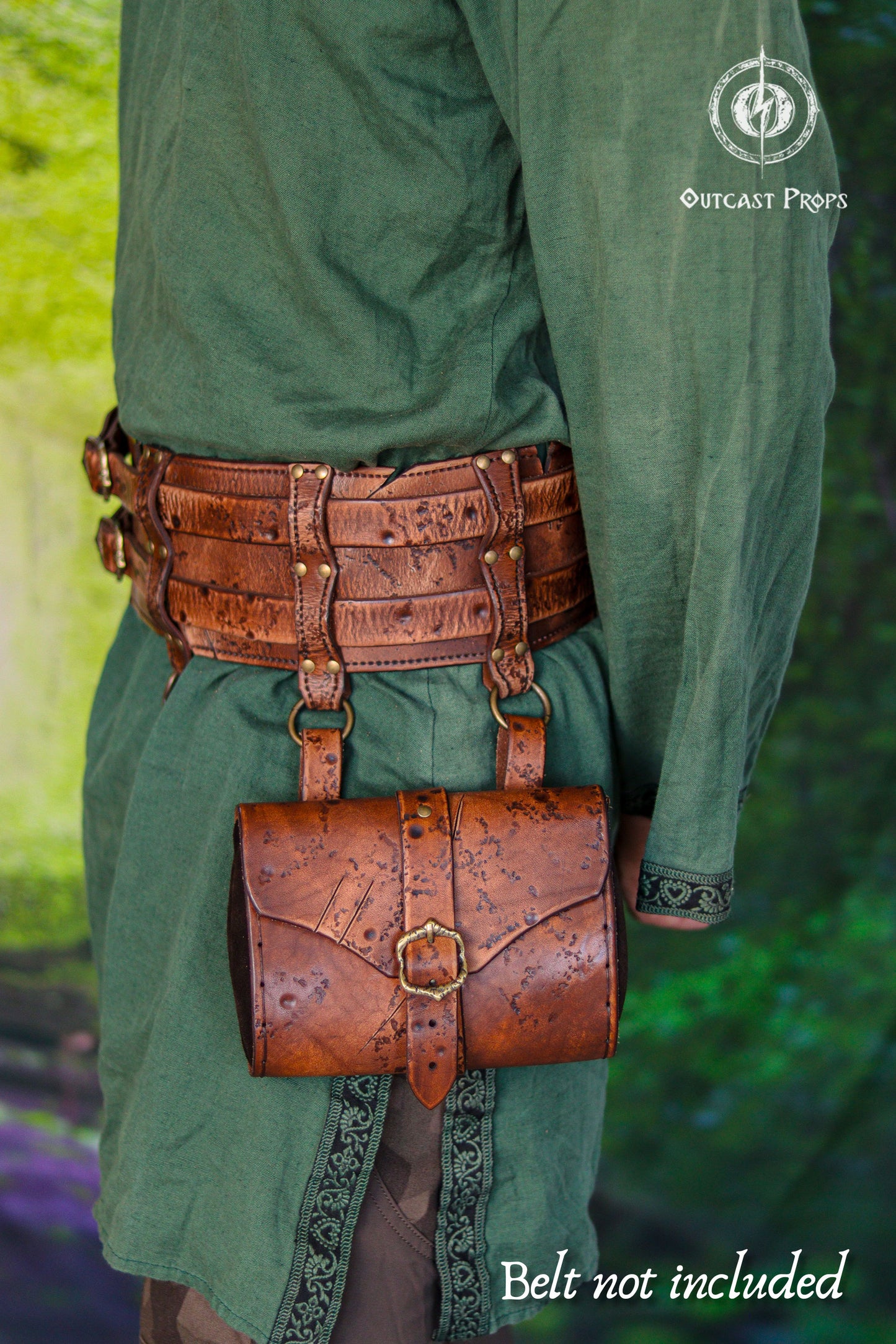 Barbarian Leather Belt Pouch
