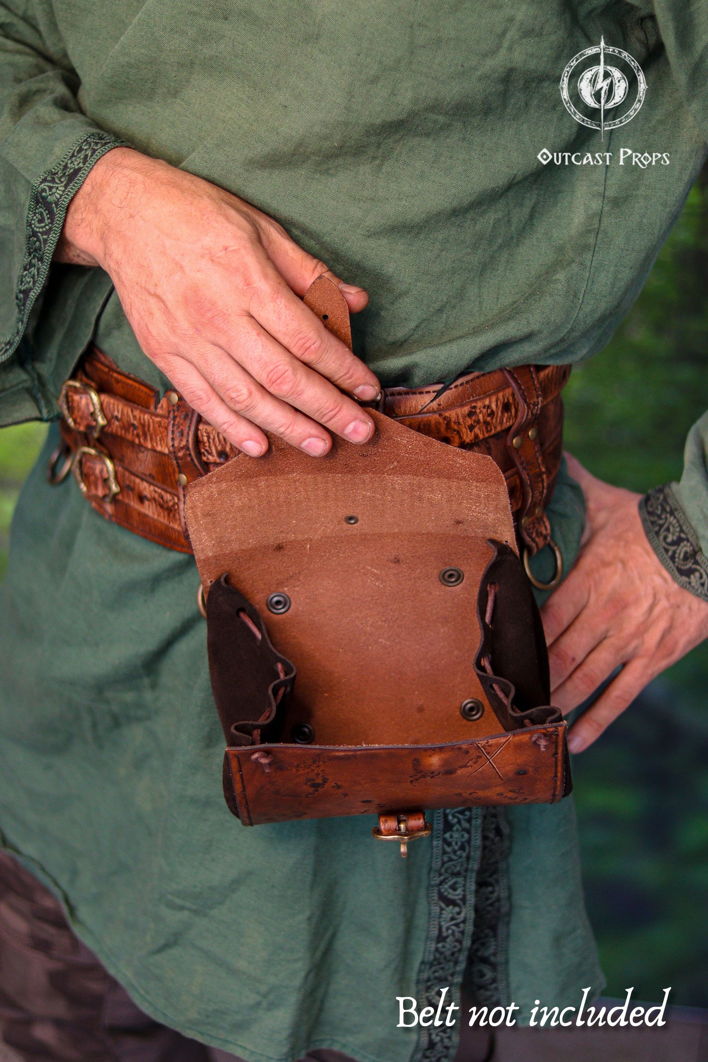 Barbarian Leather Belt Pouch