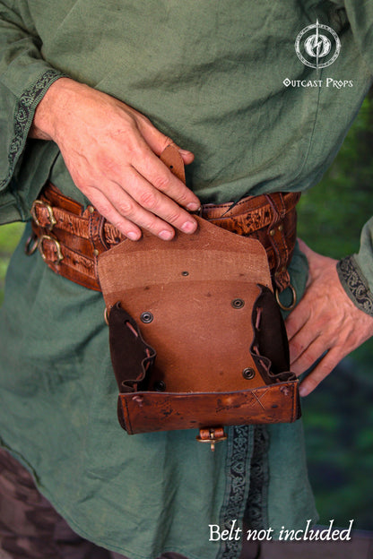 Barbarian Leather Belt Pouch