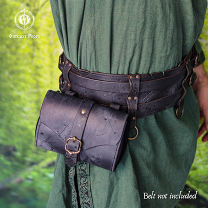 Barbarian Leather Belt Pouch