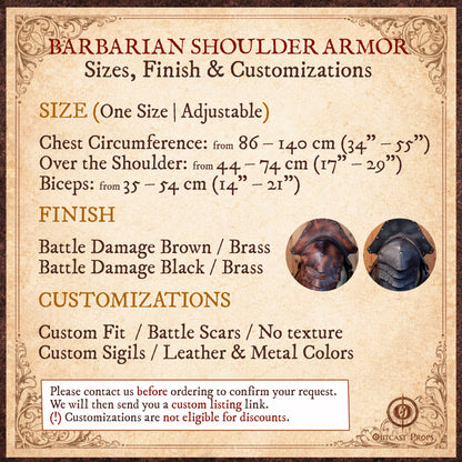 Barbarian Shoulder Armor