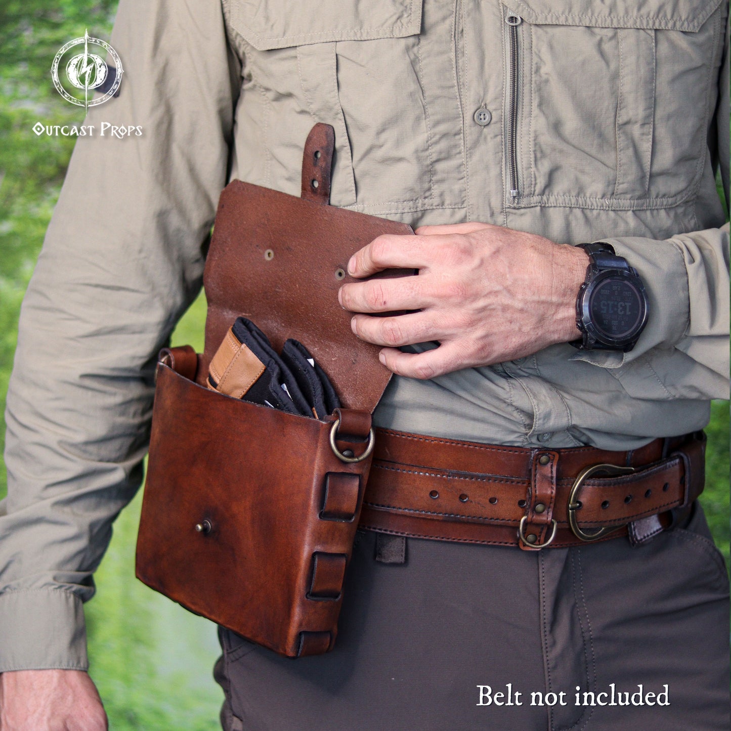 Bushcraft Leather Belt Pouch