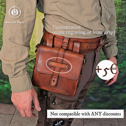 Bushcraft Leather Belt Pouch