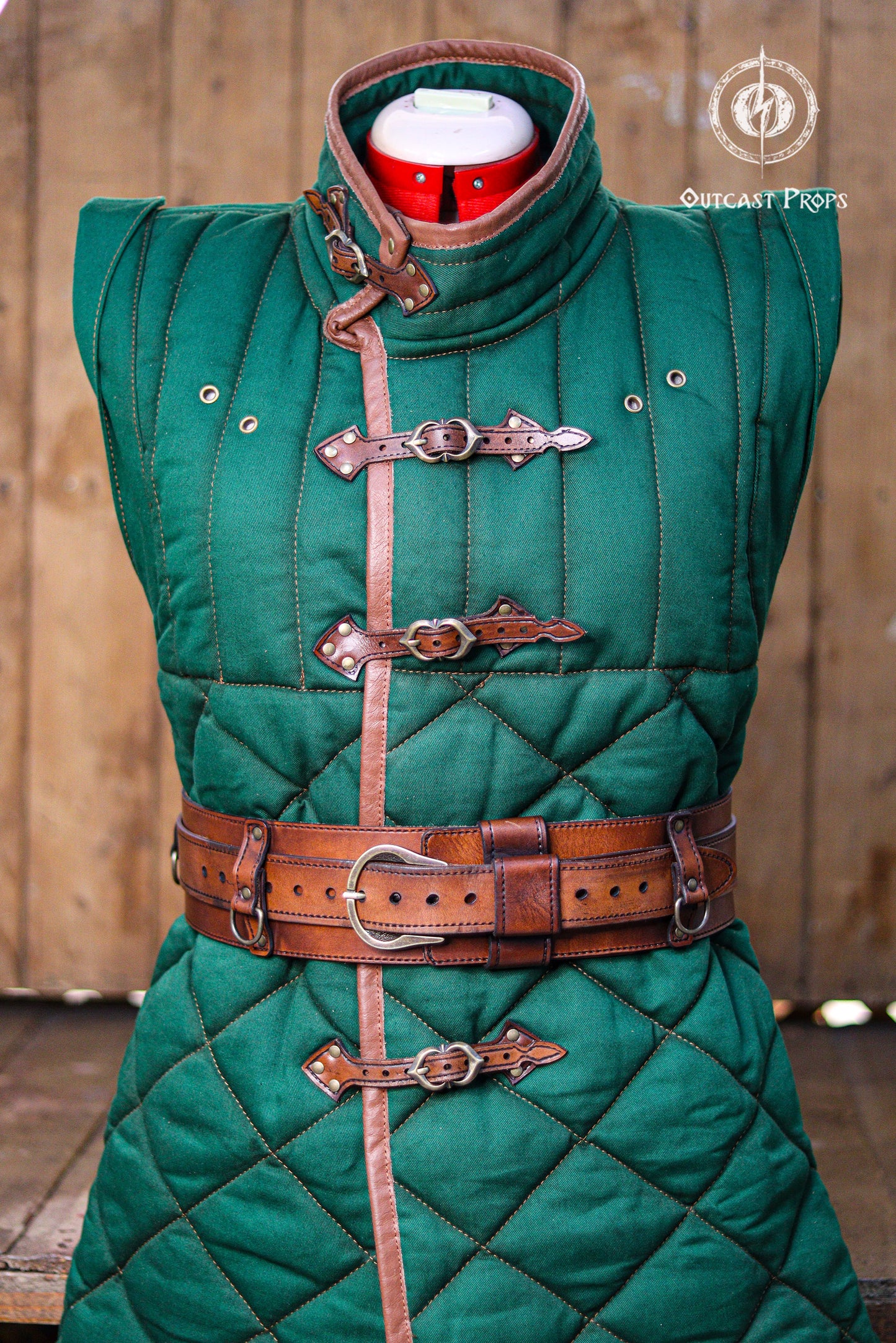 Bushcraft Leather Belt (Steampunk, Militar, LARP)