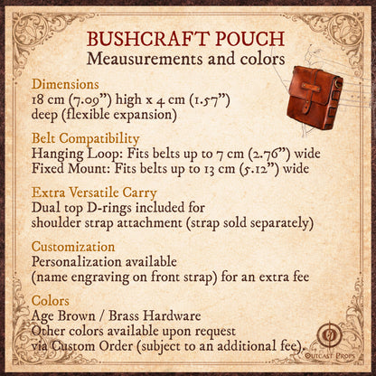 Bushcraft Leather Belt Pouch