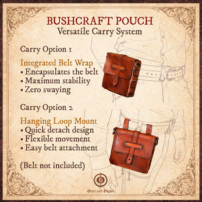 Bushcraft Leather Belt Pouch