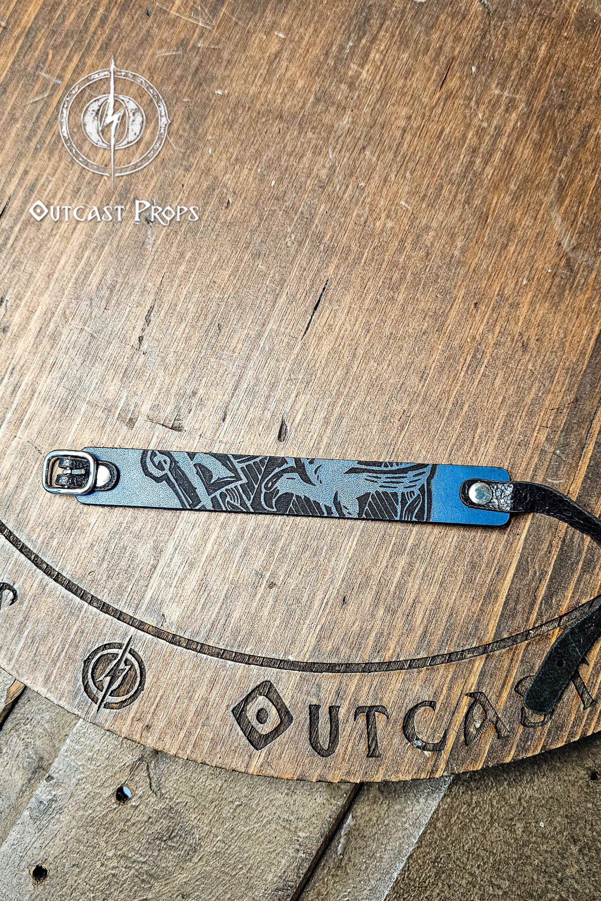 HP Ravenclaw Blue Leather Bracelet