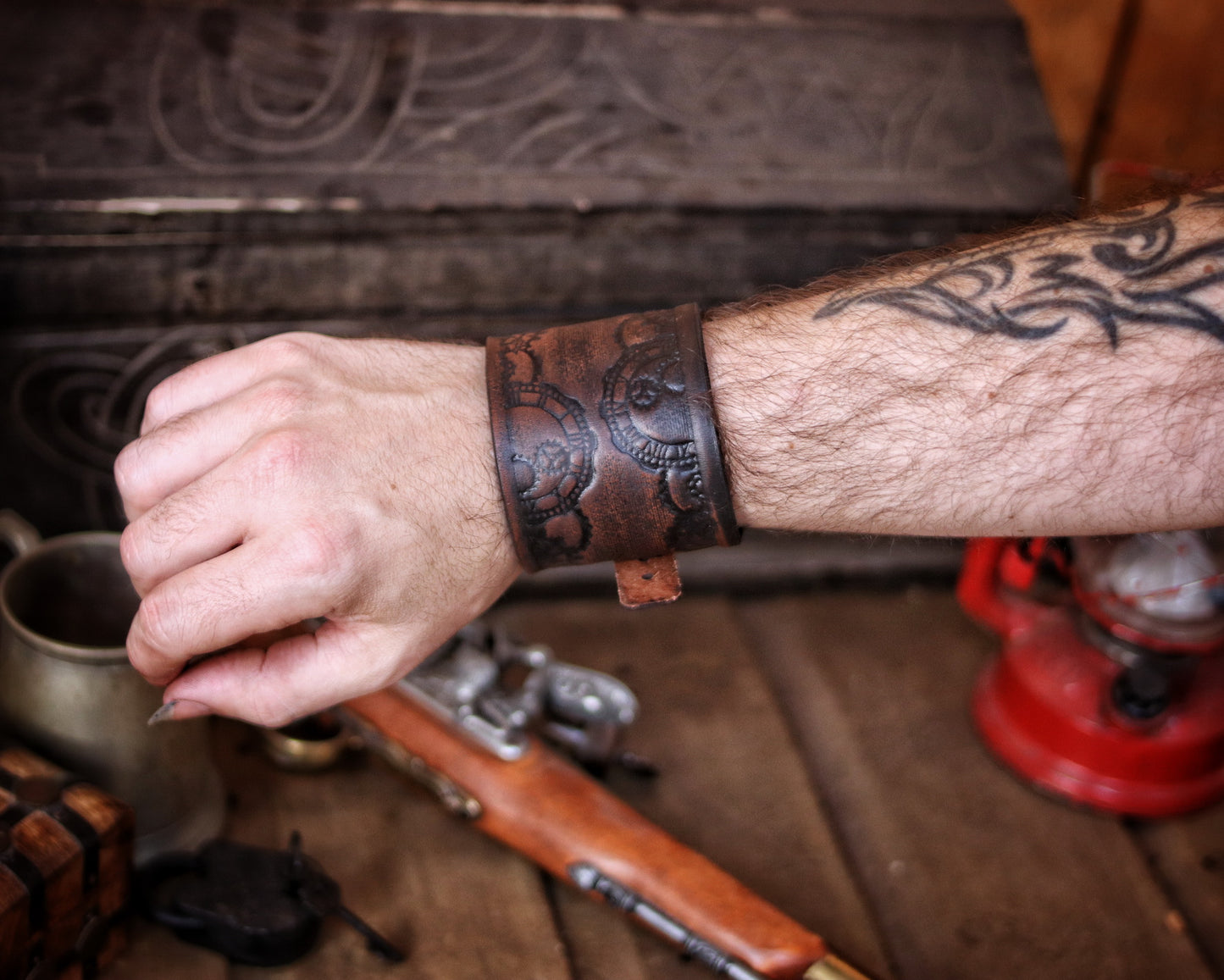 Steampunk Clock Gears Bracelet