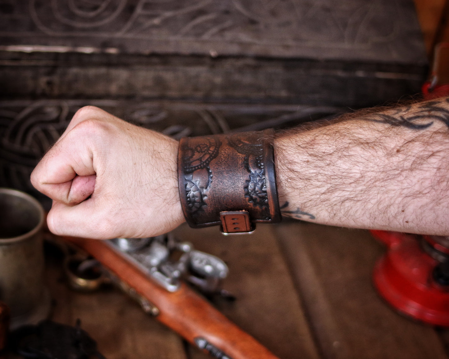 Steampunk Clock Gears Bracelet