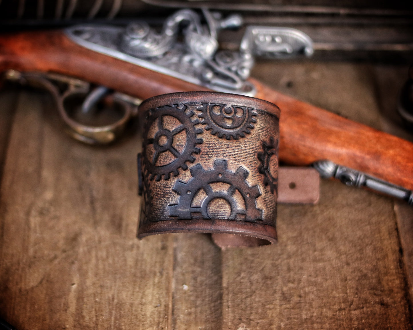 Steampunk Engine Gears Bracelet