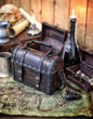 Handcrafted Leather Pirate Chest Purse: Unique Treasure Box Bag for LARP, Cosplay, and Everyday Adventures