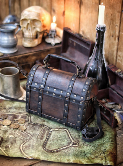 Pirate Chest Leather Bag