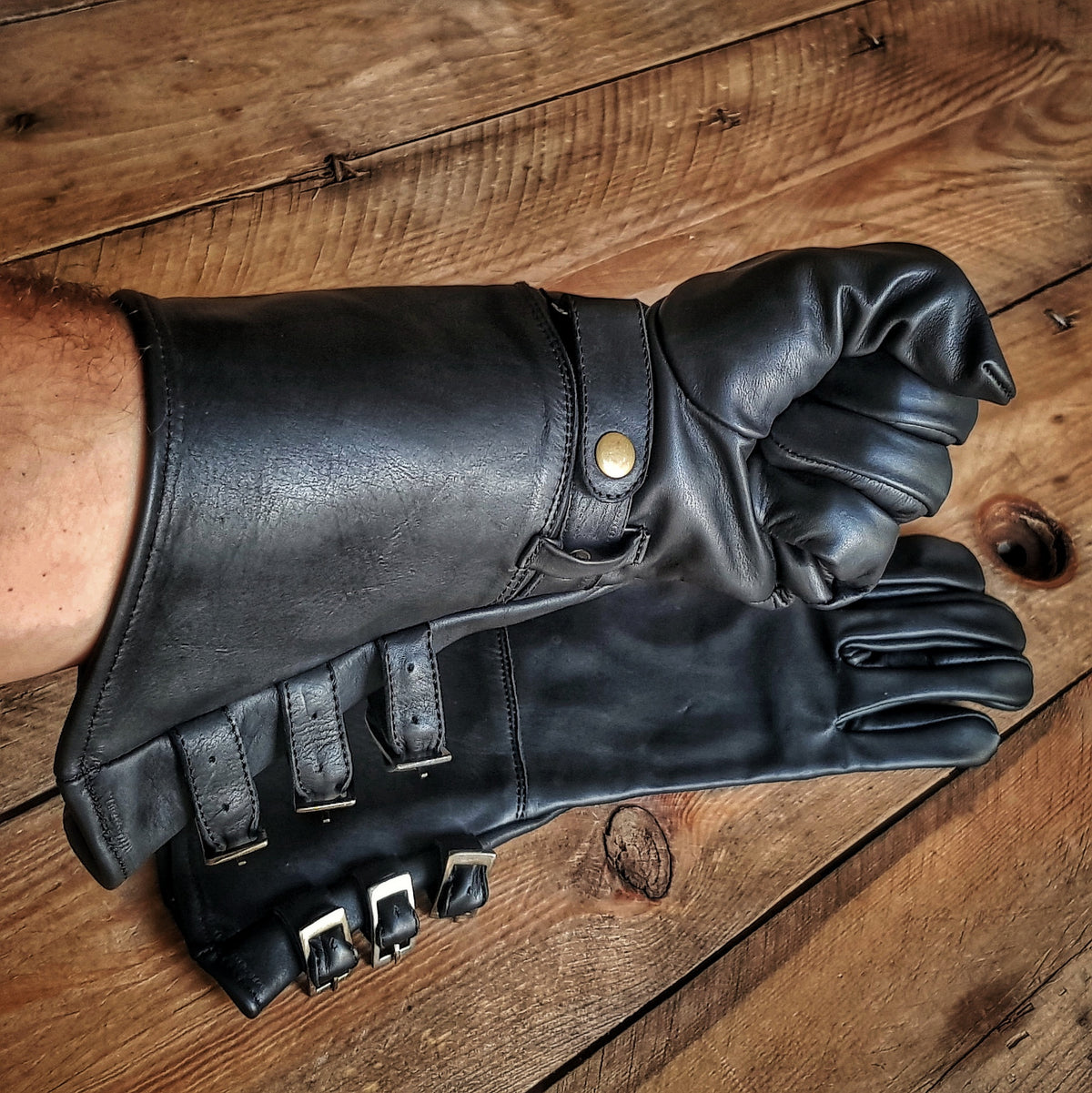 Swordman leather gloves