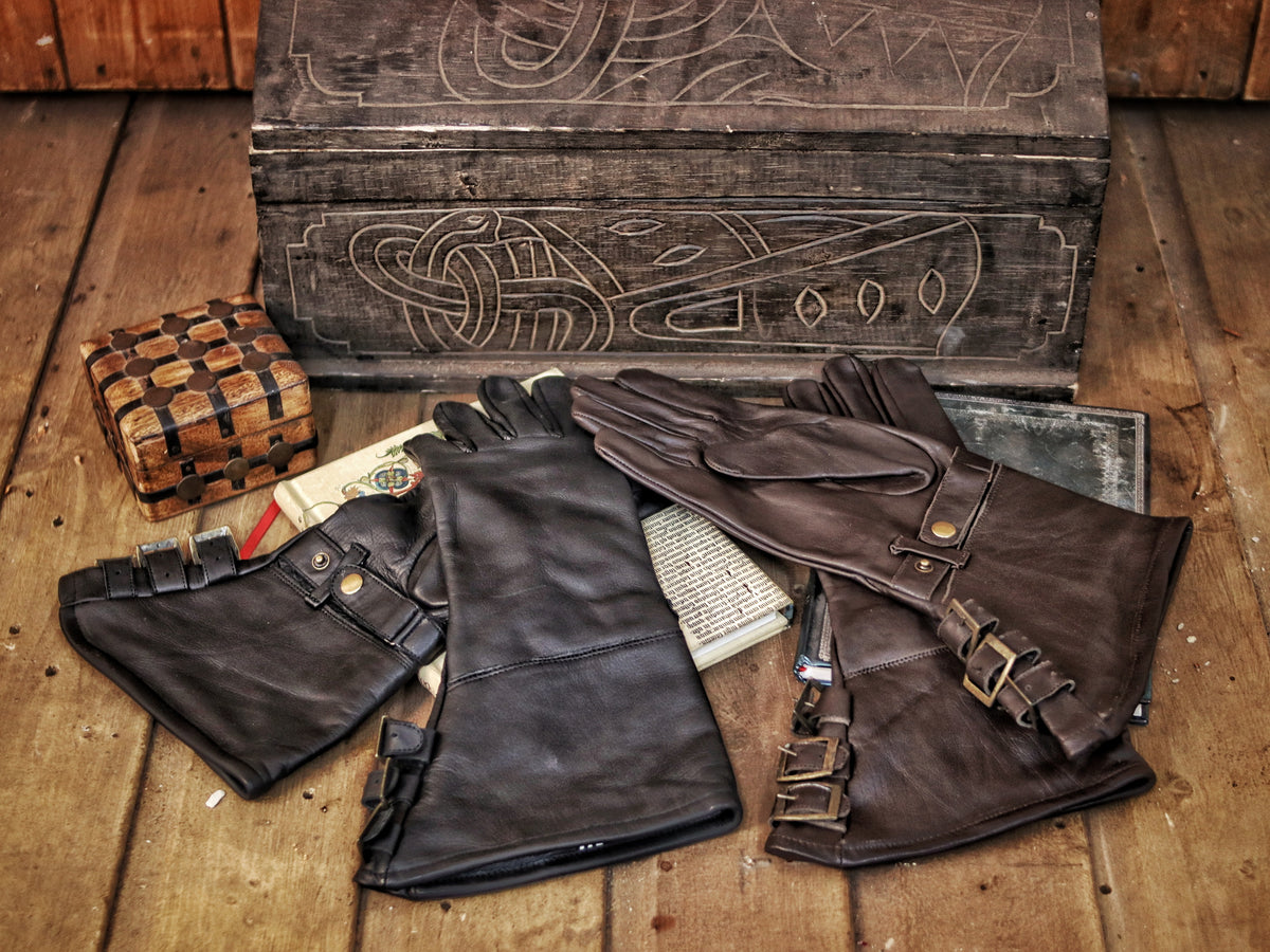 Swordman leather gloves