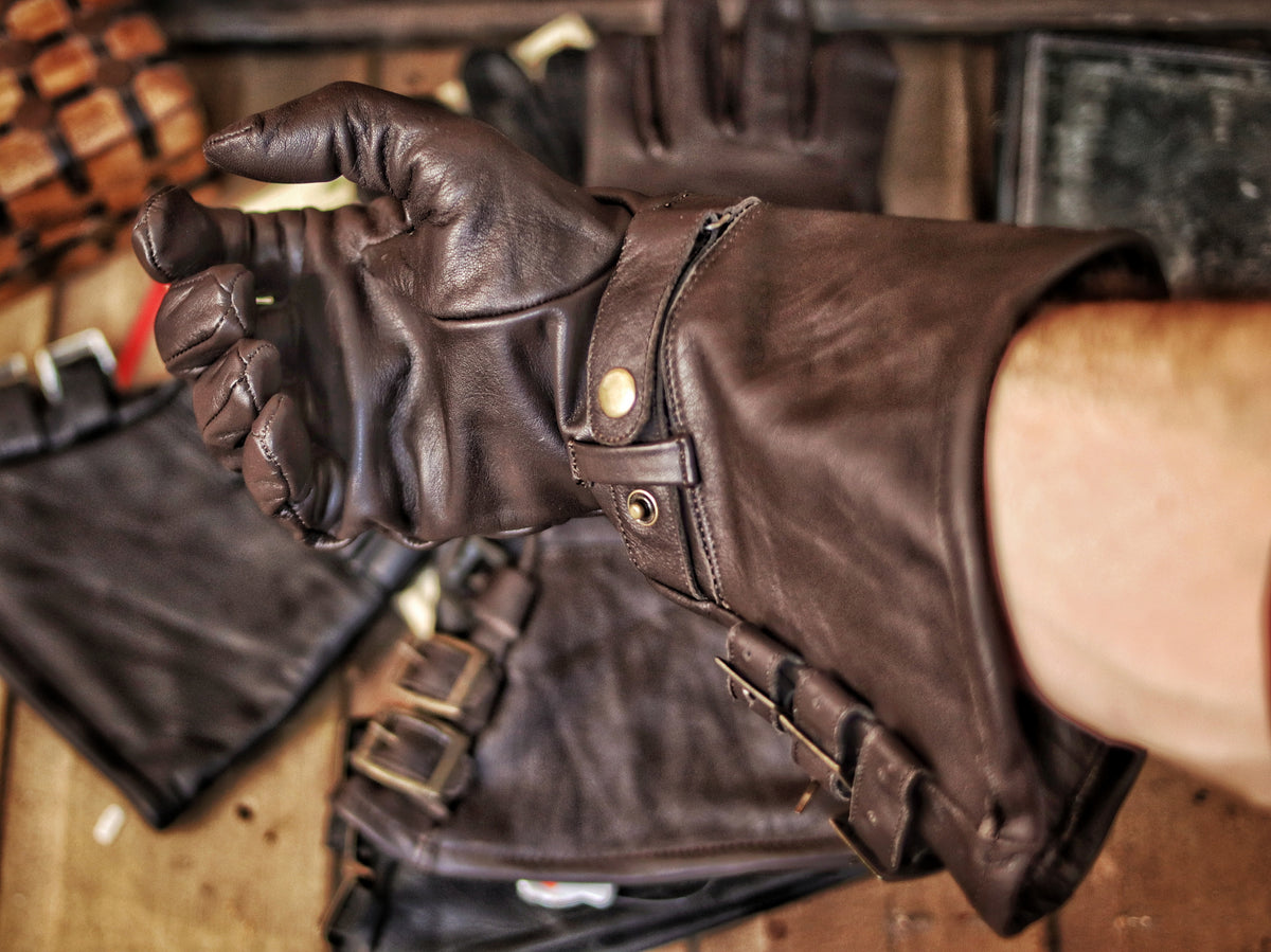 Swordman leather gloves
