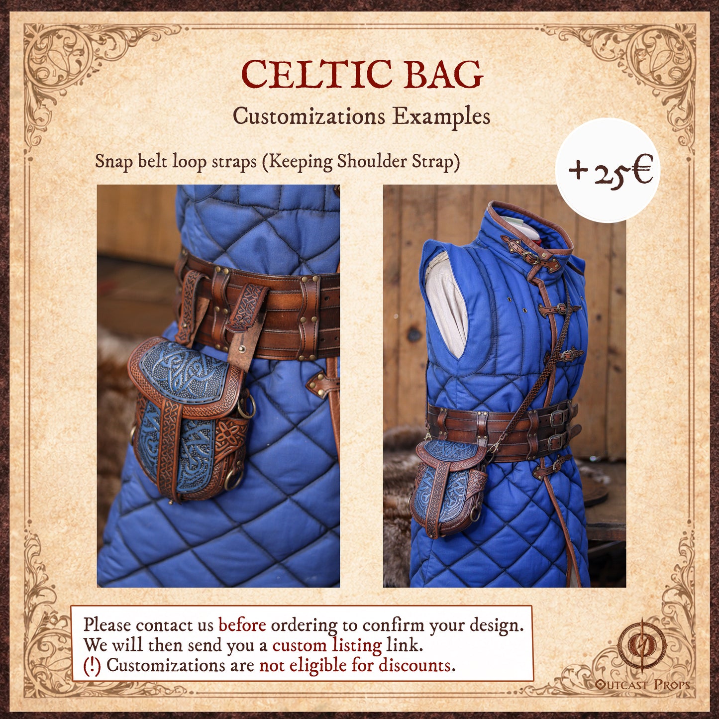 Celtic Leather Bag