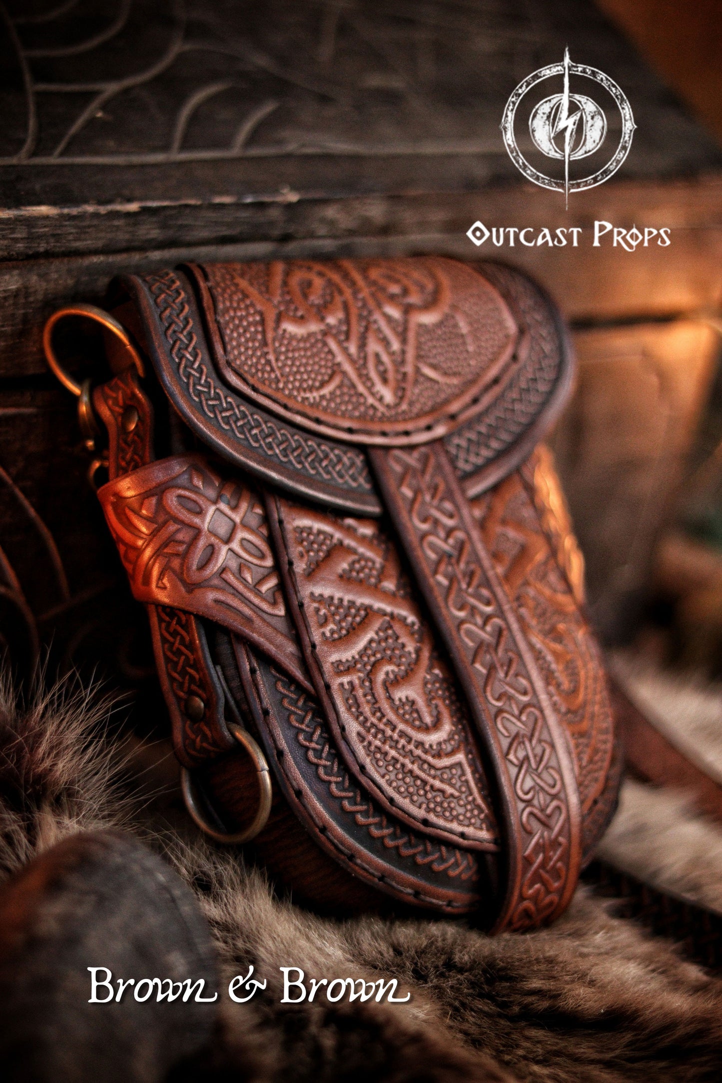 Celtic Leather Bag