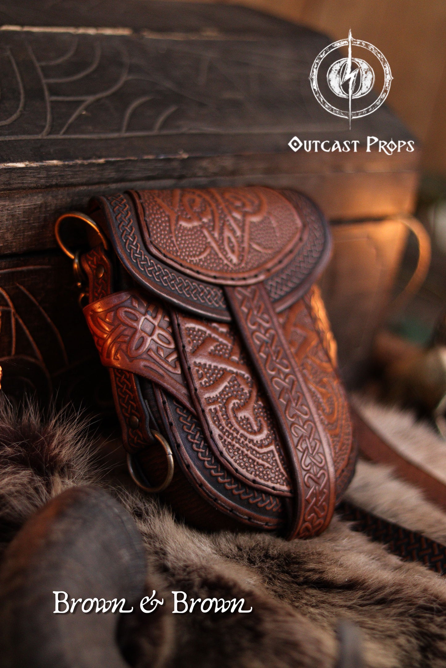 Celtic Leather Bag