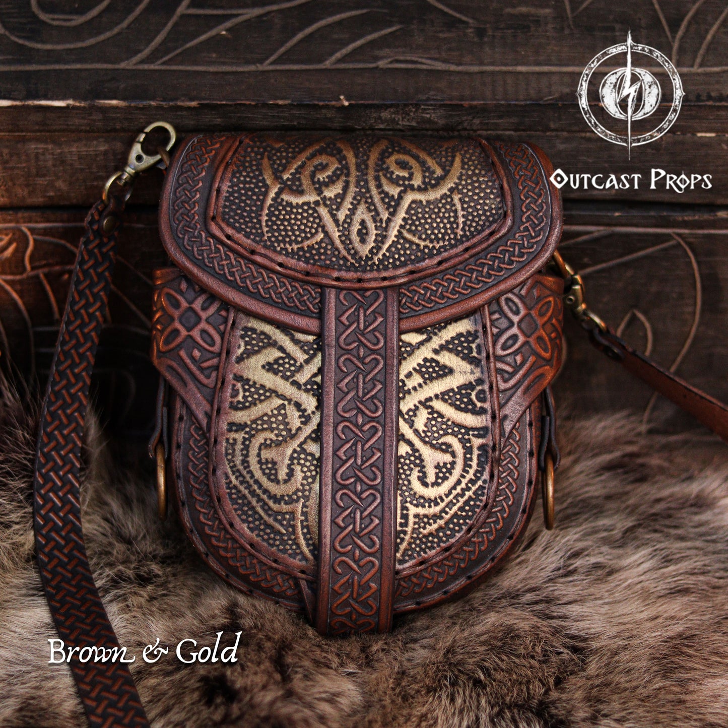 Celtic Leather Bag