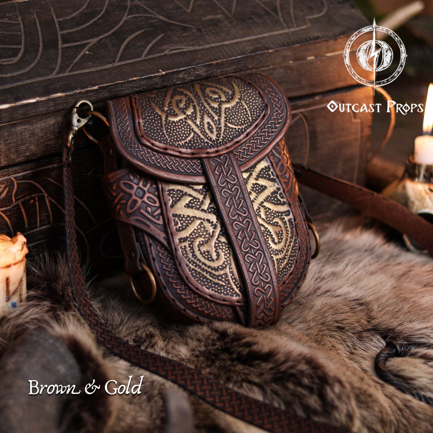 Celtic Leather Bag