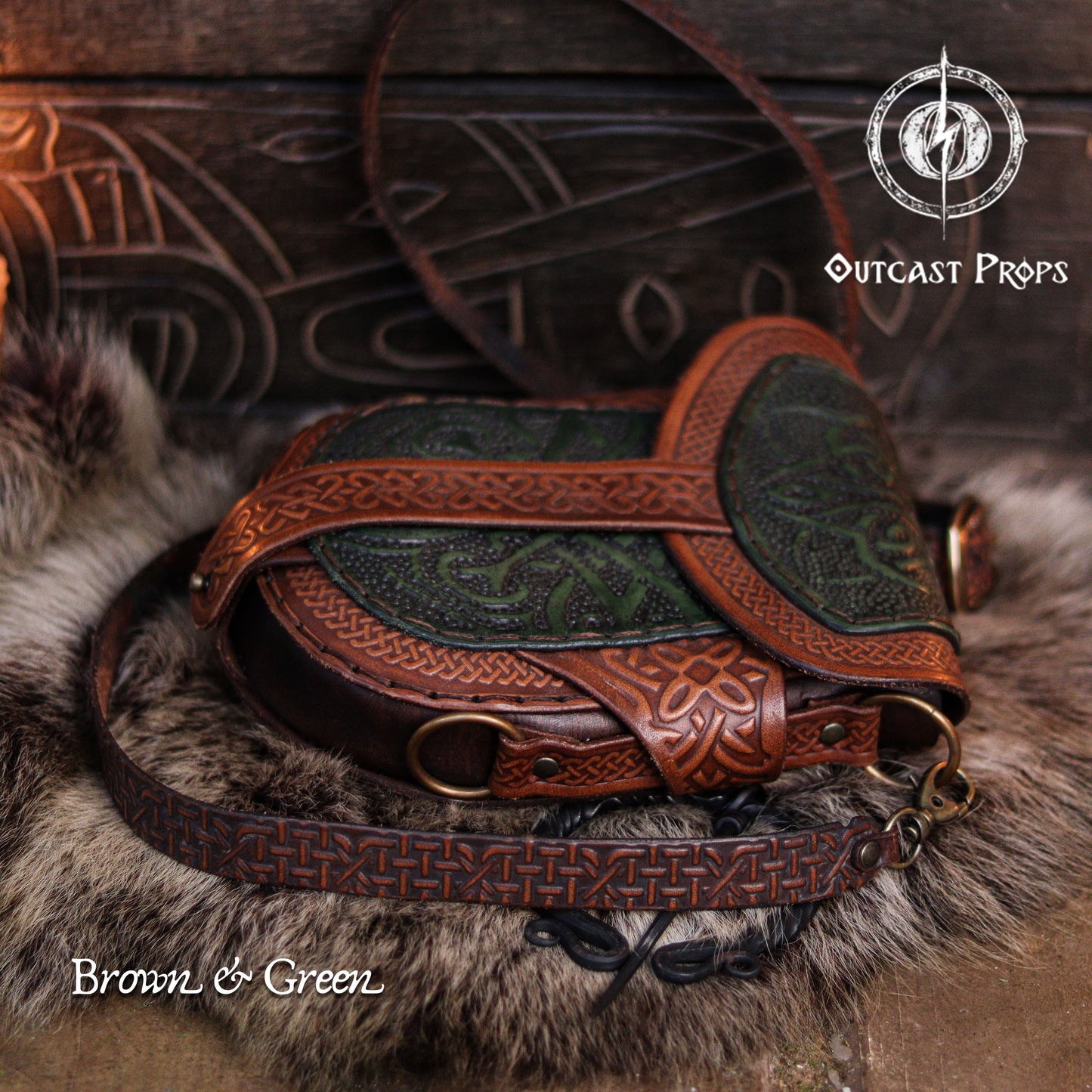 Celtic Leather Bag