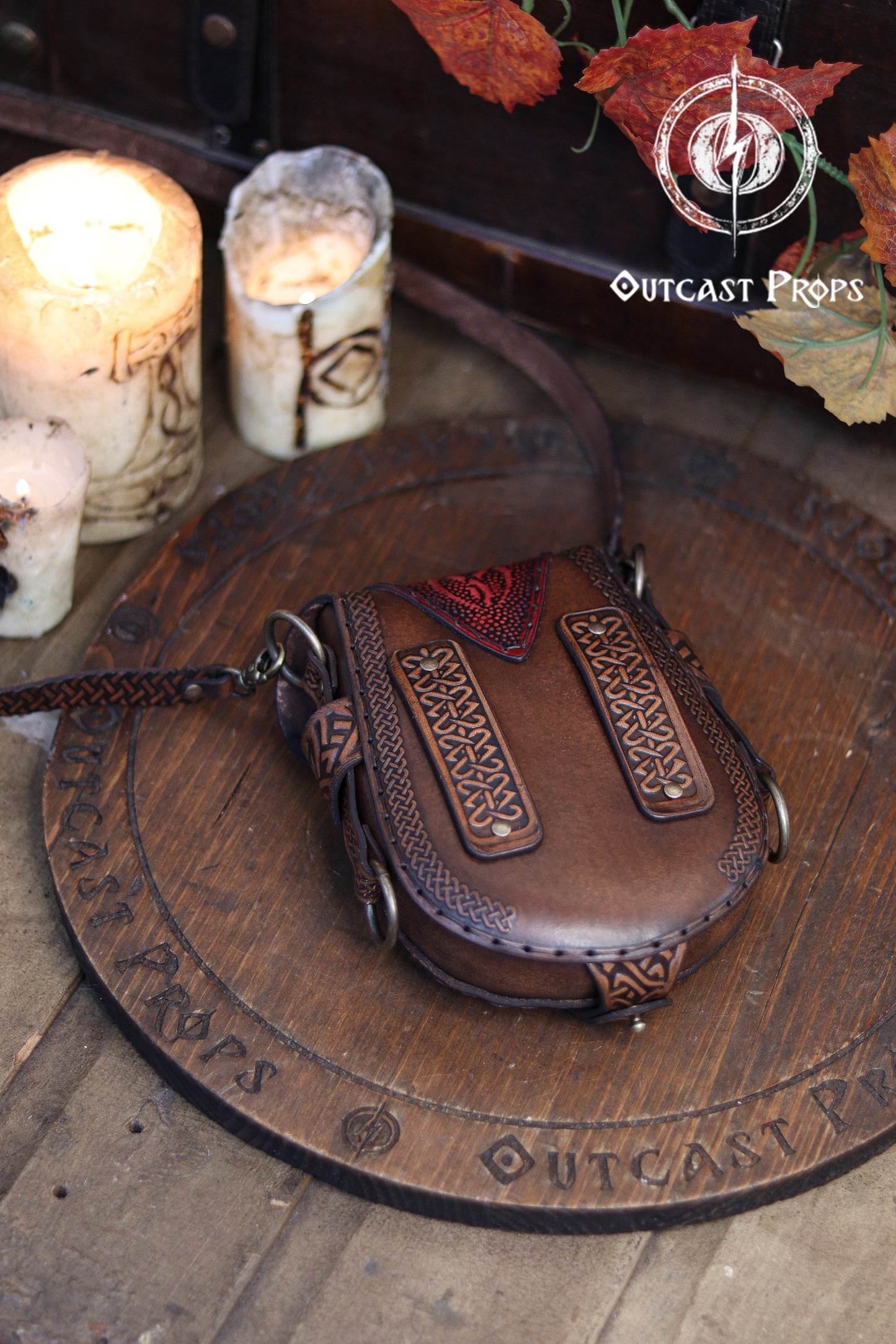 Celtic Leather Bag