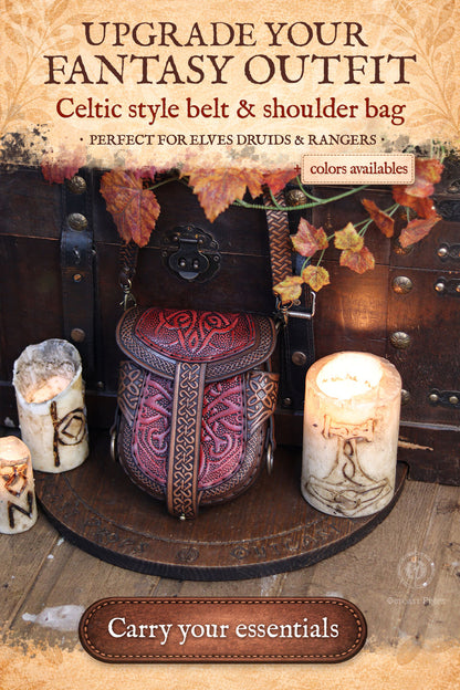 Celtic Leather Bag
