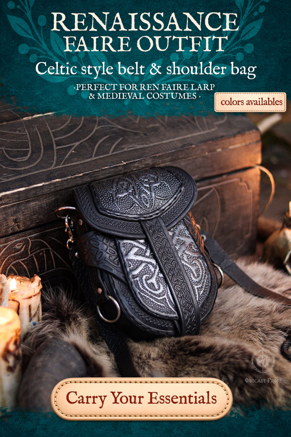 Celtic Leather Bag