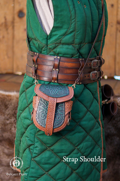 Celtic Leather Bag